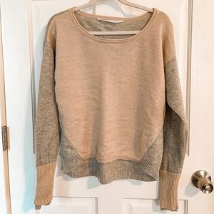 ATHLETA Merino Wool Color Block Sweater